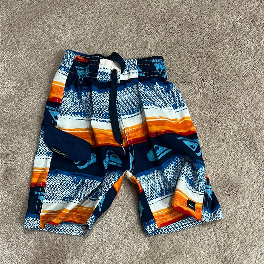 Quiksilver Kids Shorts - Blue, Orange, White